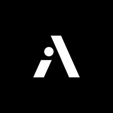 Letter a capital logo Stock Illustration