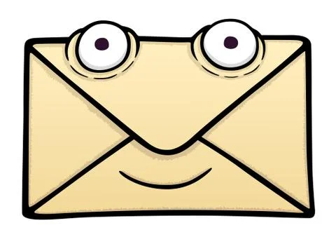 Letter cartoon Stock Illustration