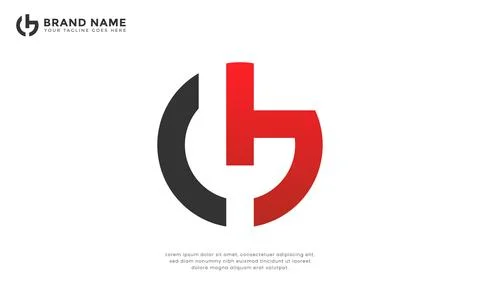 Letter CB Circle Logo Stock Illustration