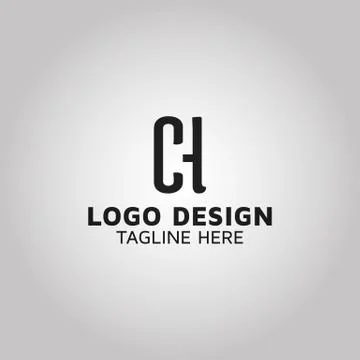 Letter CH initial CH logo design company Stock Illustration
