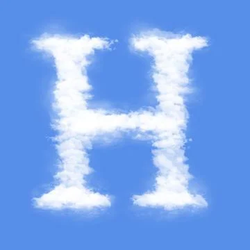 Letter of Clouds Illustrazione stock