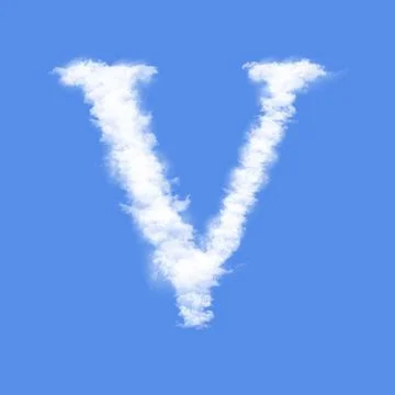 Letter of Clouds Illustrazione stock