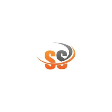 Letter  combine circle icon template vector Stock Illustration