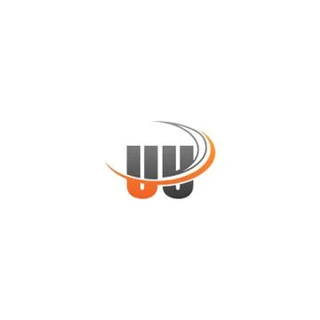 Letter  combine circle icon template vector Stock Illustration
