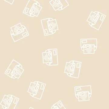 Letter compliance line vector seamless pattern イラスト素材