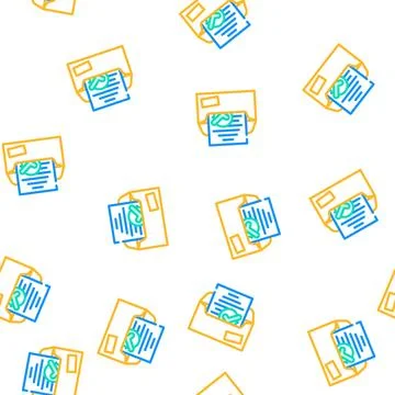 Letter compliance vector seamless pattern 스톡 일러스트