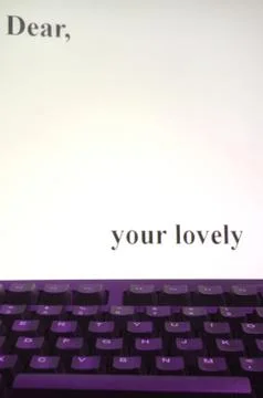 Letter on computer screen Stock Illustration