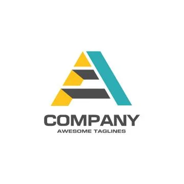 Letter A constructions logo Stock Illustration