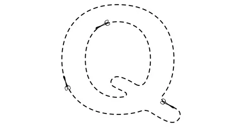 Letter. Cool dynamic animation of scissors lettering. Stock Footage 158679376