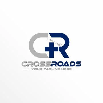 Letter CR logo free vector stock. Wrench abstract design concept. Stock Illustration