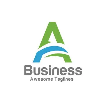 Letter A creative logo vector Stock Illustration