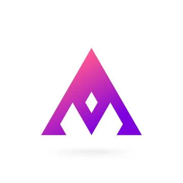 A Letter Creative Modern Logo Design Icon Vector Template Stock Illustration