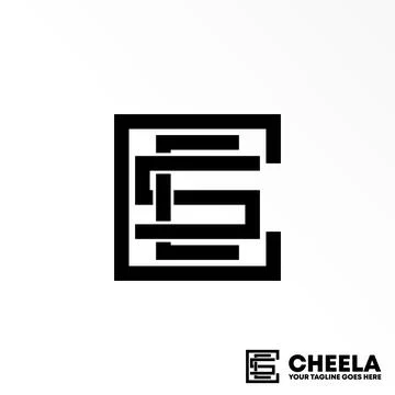 Letter CSC logo free vector stock. Square abstract design concept. Stock Illustration