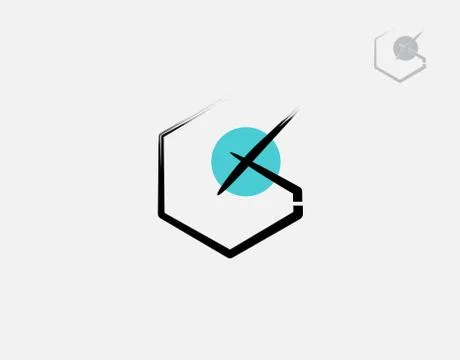 Letter CX logotype on white background in vector illustration Stock Illustration