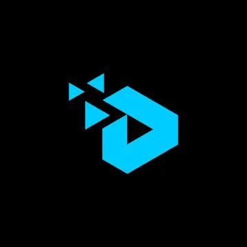 Letter D abstract logo vector Stock Illustration