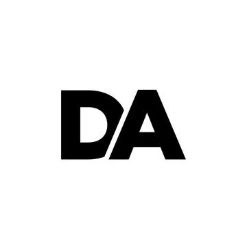 Letter D and A, DA logo design template. Minimal monogram initial based log.. Stock Illustration
