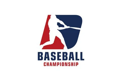 Letter D with Baseball Logo Design. Vector Design Template Elements for Spo.. Illustrazione stock