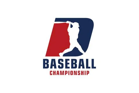 Letter D with Baseball Logo Design. Vector Design Template Elements for Spo.. Stock Illustration
