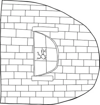 Letter d building Ilustración de archivo