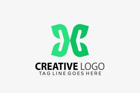 Letter D &amp; C Leaf Creative Logo Design Vector Illustration Template Stock Illustration