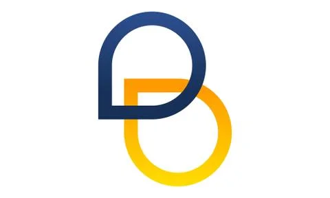 Letter D D Template Stock-Illustration