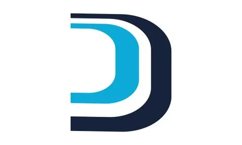 Letter D DD Modern Stock-Illustration