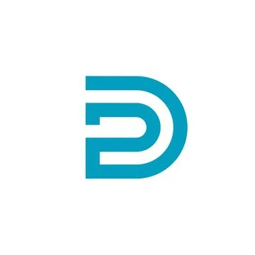 Letter D DP Logo design vector template Stock Illustration