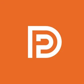 Letter D DP Logo design vector template Stock Illustration