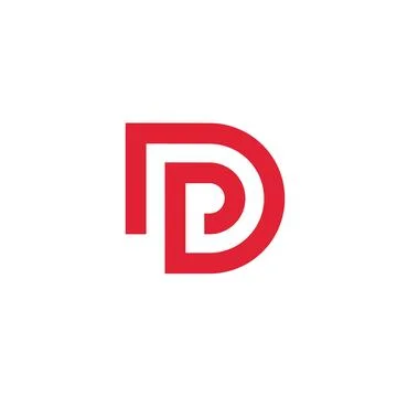 Letter D DP Logo design vector template Stock Illustration