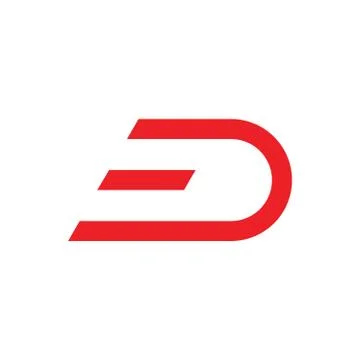 Letter d fast movement logo vector Stock-Illustration