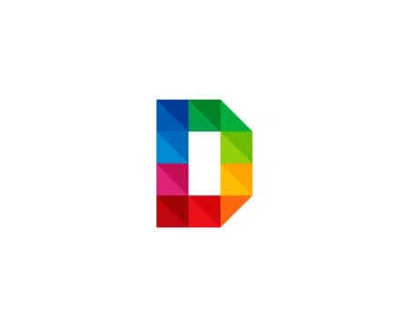 Letter D Icon Logo Design Element (5) Grats Stockgrafik