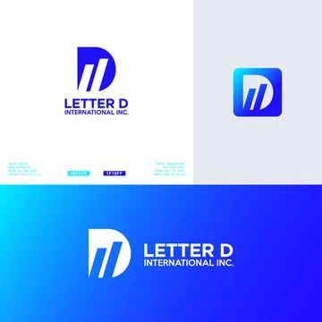 Letter D iconic logo design for your business Stock Illustration