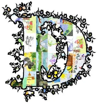 Letter d. Stock Illustration