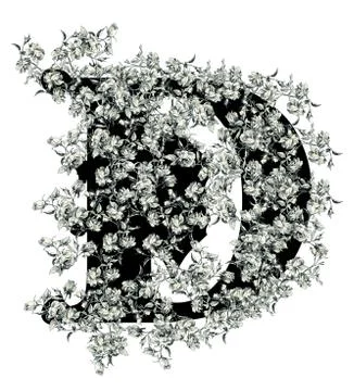 Letter "d". Stock Illustration