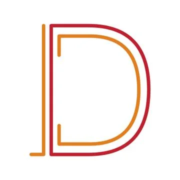 Letter d 库存插图