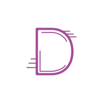 Letter d Illustrazione stock