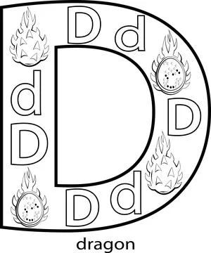 Letter D Stock Illustration