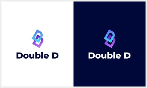 Letter D initial logo design concept Template Stock Illustration