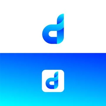 Letter d logo, d icon, modern, professional, simple, software	 Illustrazione stock