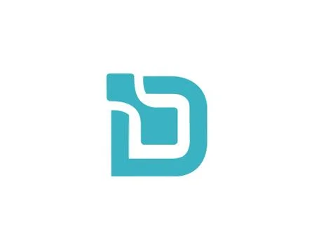 Letter D logo data design Stock Illustration
