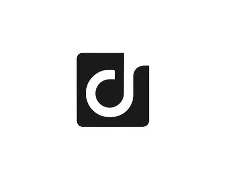 Letter D logo  design abstract Stock Illustration
