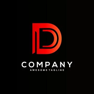 Letter D logo design Stock-Illustration