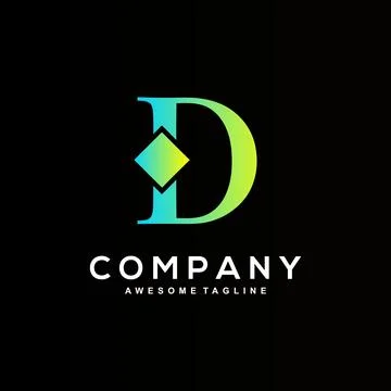 Letter D logo design Stock Illustration