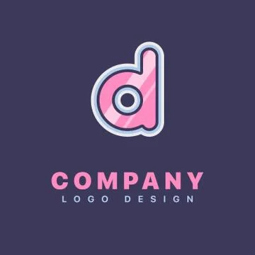 Letter D logo design template. Stock-Illustration