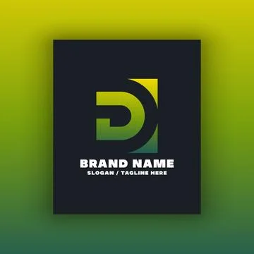 Letter D logo design template イラスト素材