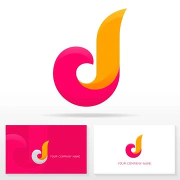 Letter D logo design - vector sign. Stock Illustration