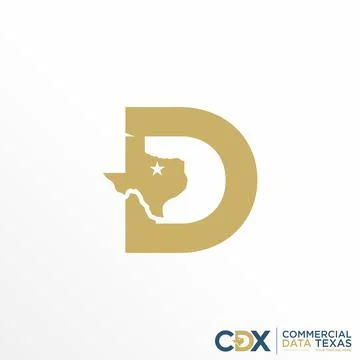 Letter D logo free vector stock. Texas abstract design concept. Stock Illustration