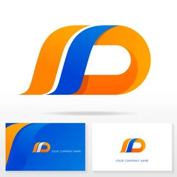 Letter D logo icon design template elements. Stock Illustration