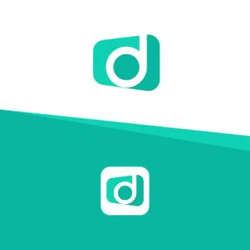 Letter d logo icon design template elements Illustrazione stock