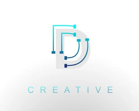 Letter D Logo Illustrazione stock